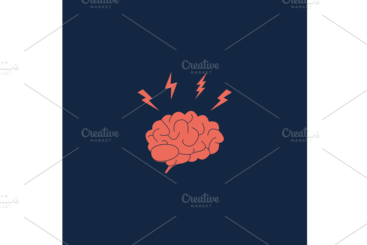 Headache, stress, emotional, an Object Illustration by Vector Creator
