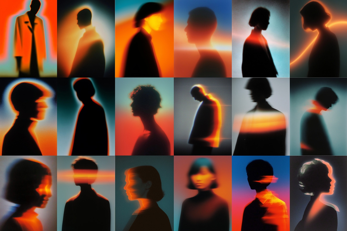 Aesthetic Dreamlike Silhouettes, a Person Illustration by HipFonts (Photo 3 of 11)
