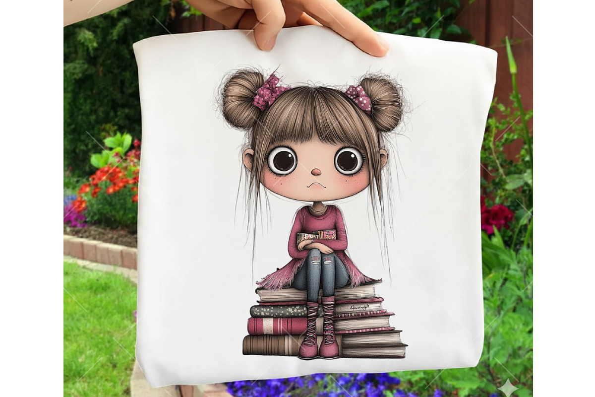 Whimsical Girl Clipart, an Illustration by OK Design (Photo 5 of 6)