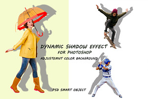 Dynamic Shadow Effect for Photoshop, an Action Add-On by 3d_model_tifotizi