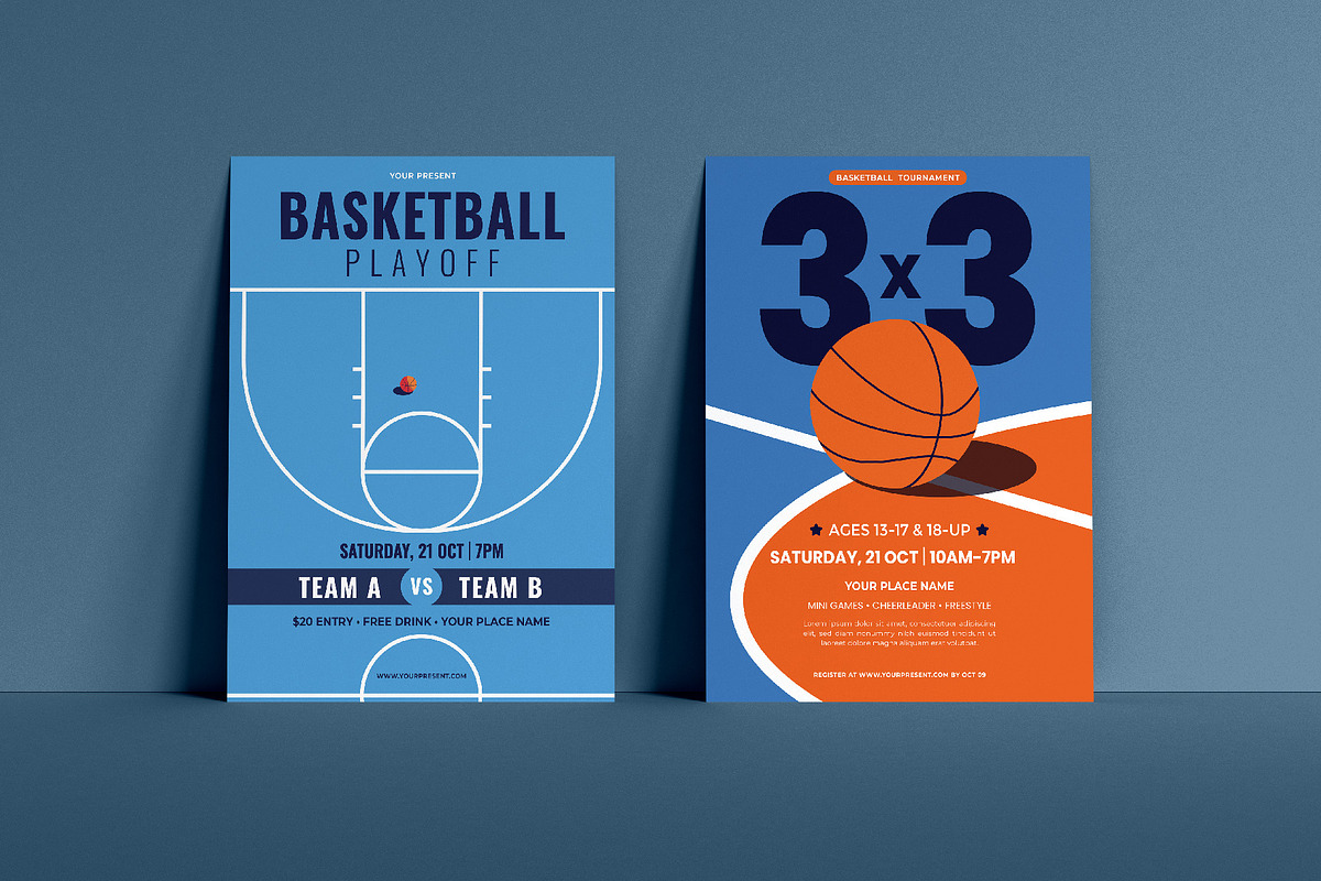 4 Basketball flyer template Bundle, a Flyer Template by Sandypramana (Photo 3 of 3)