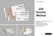 Gift Voucher Mockup, a Print Template by lamorastudio (Thumbnail 1 of 11)