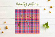 Bright Colorful Plaid Digital, a Pattern Graphic by Lucyinyourheart (Thumbnail 10 of 10)