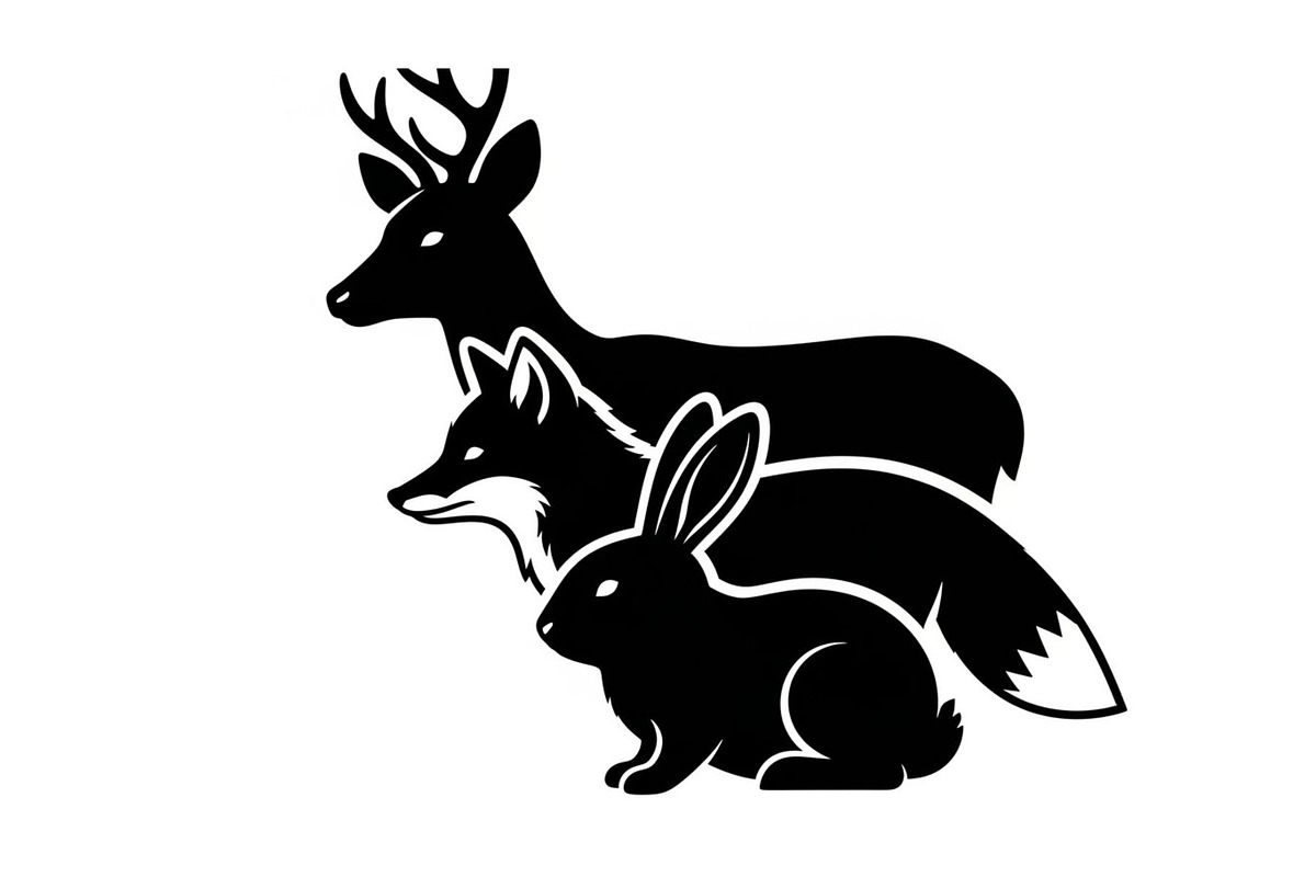 Wildlife Forest Silhouette Vector Bu, an Illustration by Designs_River (Photo 20 of 51)