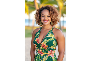 Cheerful young Dominican female in, a Person Photo by Lermont51
