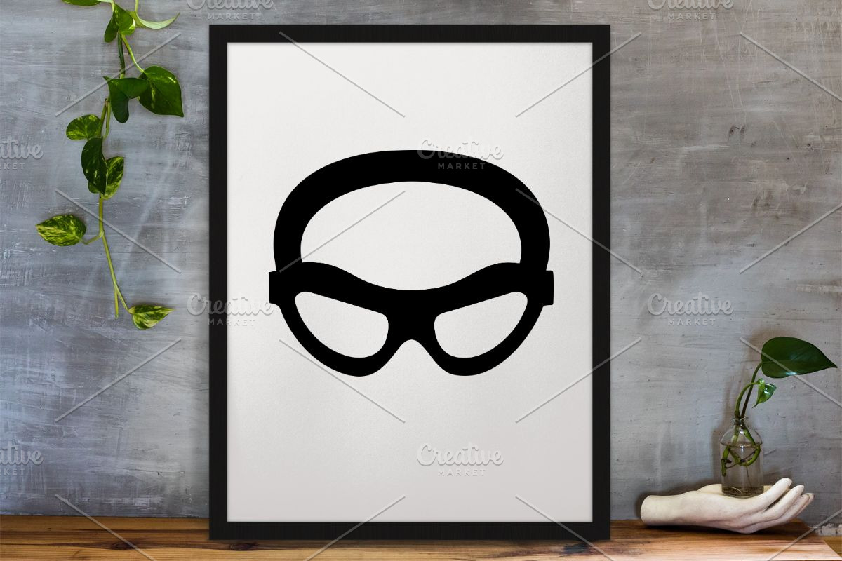 Swimming Goggles Silhouette SVG, a Sport Illustration by newminddesign (Photo 3 of 3)