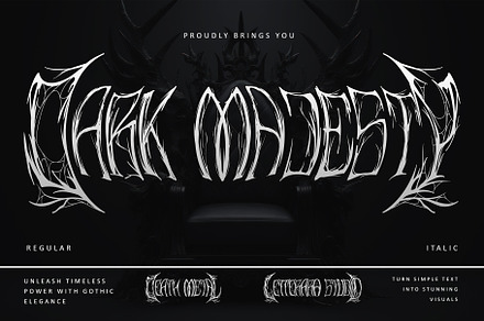 Dark Majesty, a Blackletter Font by Letterara