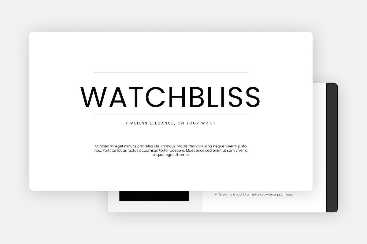 Minimalis Watch PPTX Presentation, a Presentation Template by Kren Studio (Photo 2 of 10)