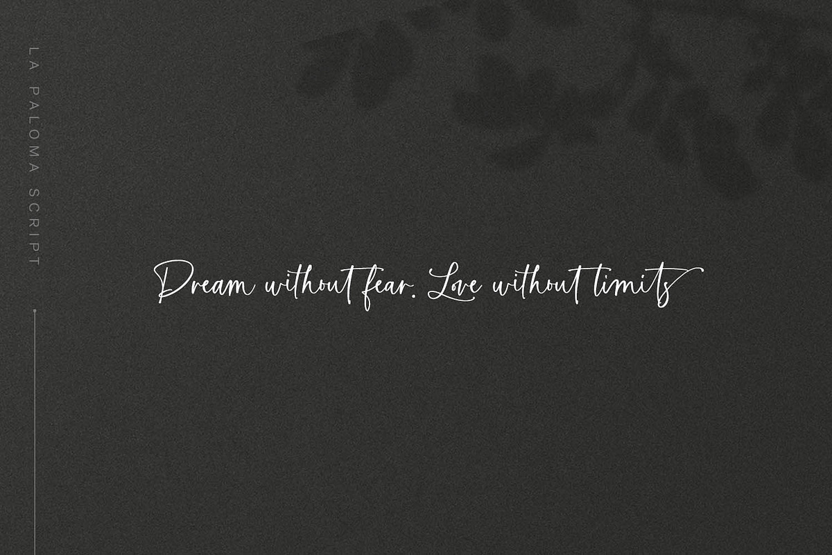 La Paloma Script + Catchwords, a Script Font by Callie Rian & Co. (Photo 20 of 21)