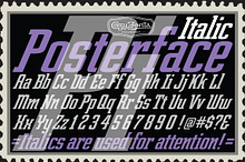 Posterface Italic