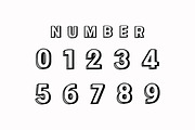SUPER BURGER  DOUBLE OUTLINE FONT, a Handwritten Font by Fourteen Letter (Thumbnail 4 of 8)