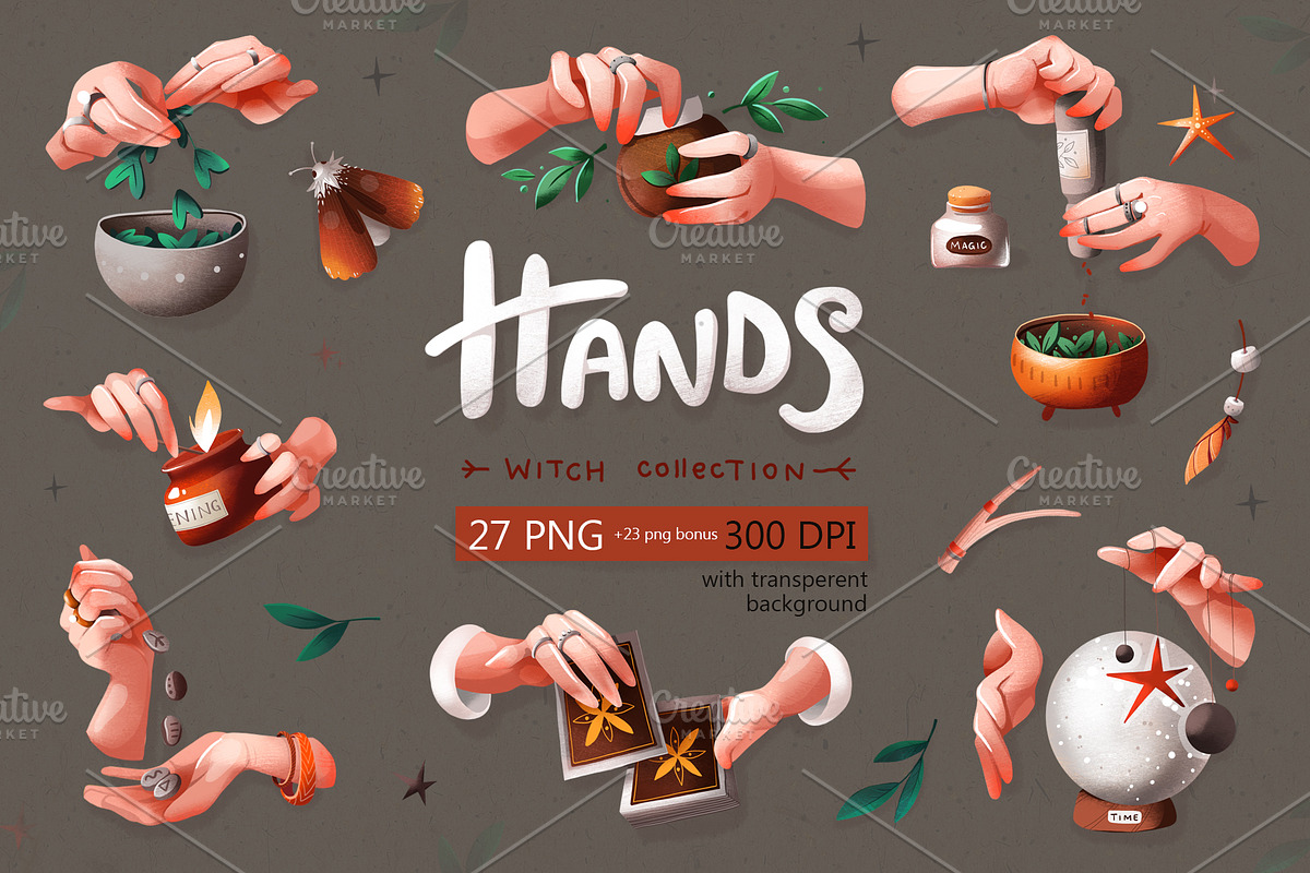 WITCH HANDS .digital illustrations, an Illustration by Izobova (Photo 1 of 3)