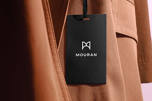 Logo Mockup Tag Luxury Coat