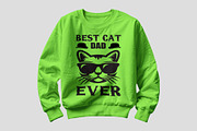 Best Cat Dad Ever Shirt Design, a Graphic by Vector Portal (Thumbnail 1 of 5)