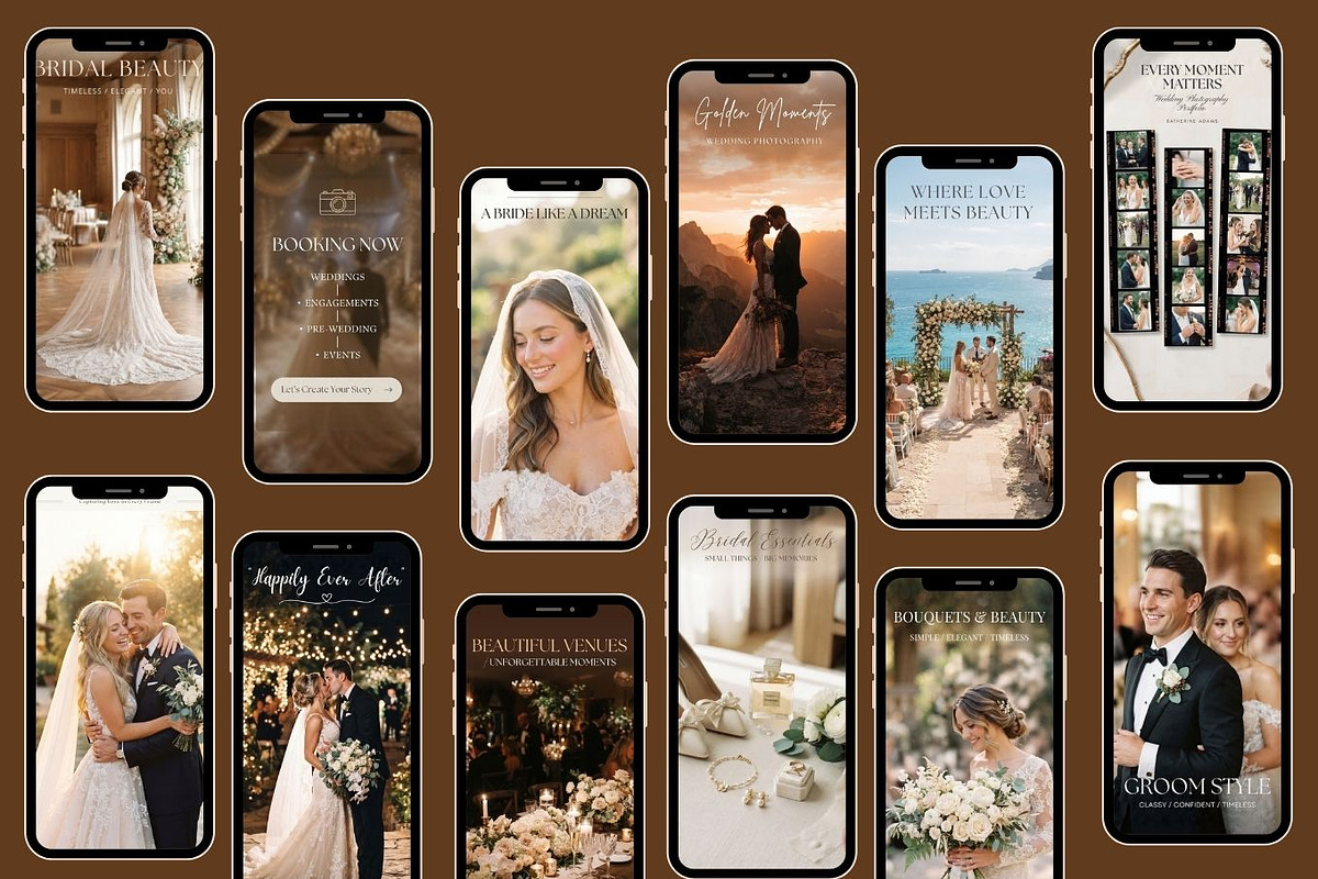 Luxury Wedding Instagram Templates, a Social Media Template by Arslan (Photo 8 of 10)
