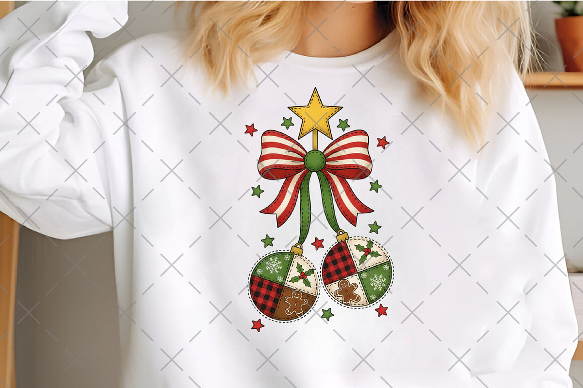 Patchwork Christmas Png, an Illustration by Craft Nest (Photo 4 of 6)