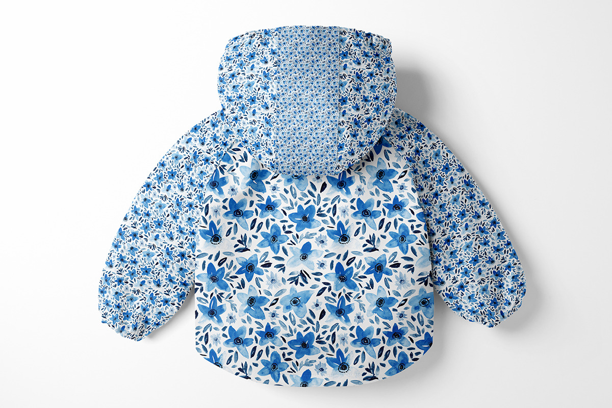 Azure, navy and white, a Pattern Graphic by Anya-D (Photo 9 of 9)