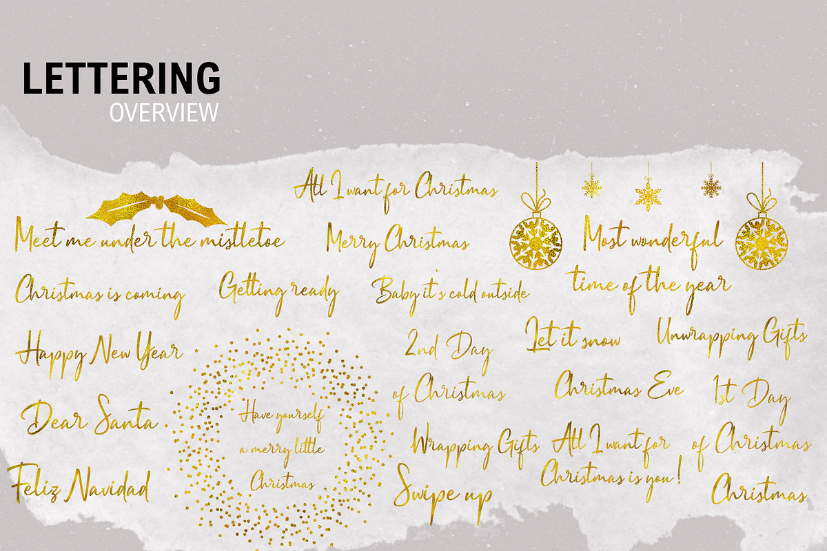 Gold Foil X-Mas Instagram Sticker, a Social Media Template by U + Me Studio (Photo 9 of 12)