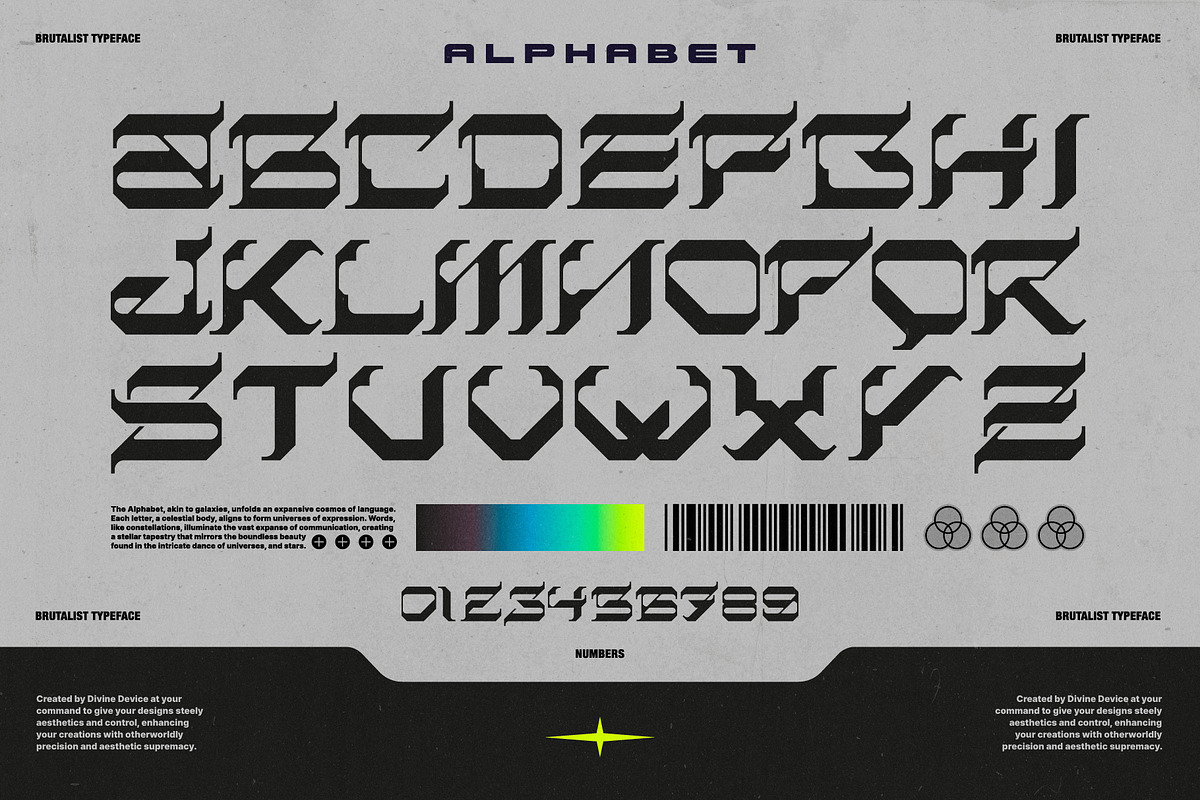Barok Display Typeface, a Sans Serif Font by God Control (Photo 3 of 10)