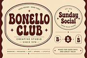 Bonello – Retro Groovy Display Font, a Slab Serif Font by Wow Magic (Thumbnail 4 of 4)