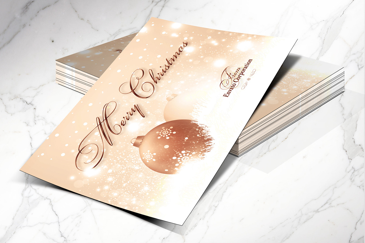 Merry Christmas Postcard Photoshop, a Flyer Template by Godserv Designs (Photo 3 of 12)