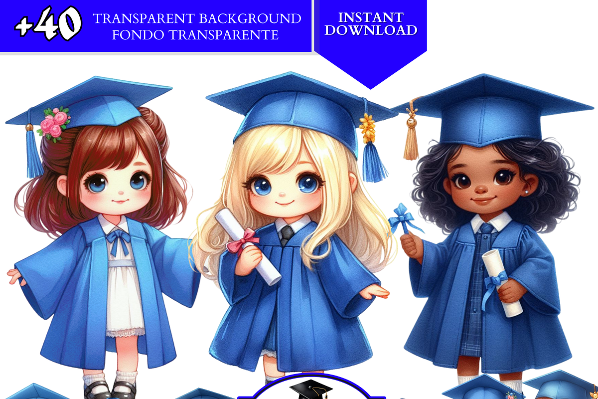 Graduation cap kids Clipart Preschoo, an Education Illustration by VM PARTYS  BY TAIRUMA (Photo 1 of 10)