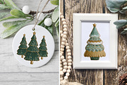 Whimsical Christmas Tree Clipart V.2, a Seasonal Illustration by V Design Creator (Thumbnail 9 of 10)