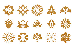 Vector floral set. Spring or summer, an Object Graphic by RODINA