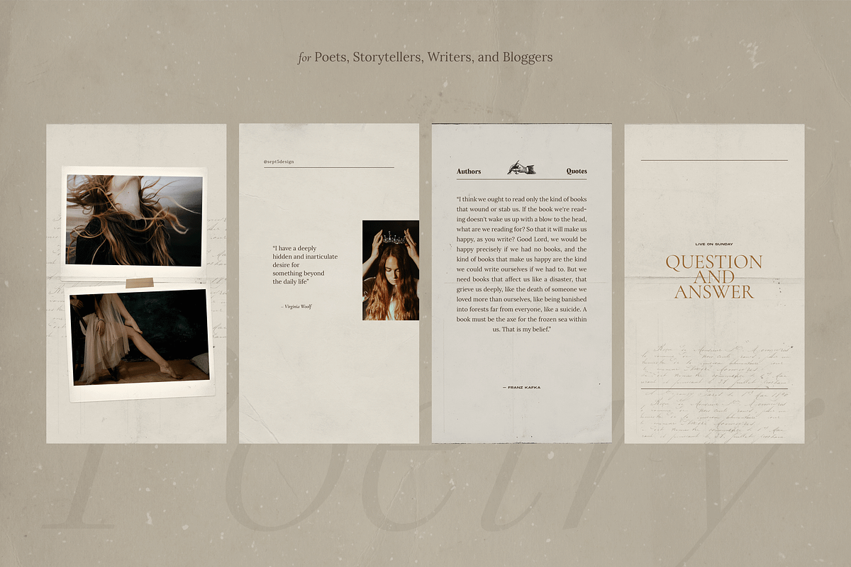 Writers Poets Social Media Templates, a Social Media Template by September 5th (Photo 12 of 17)