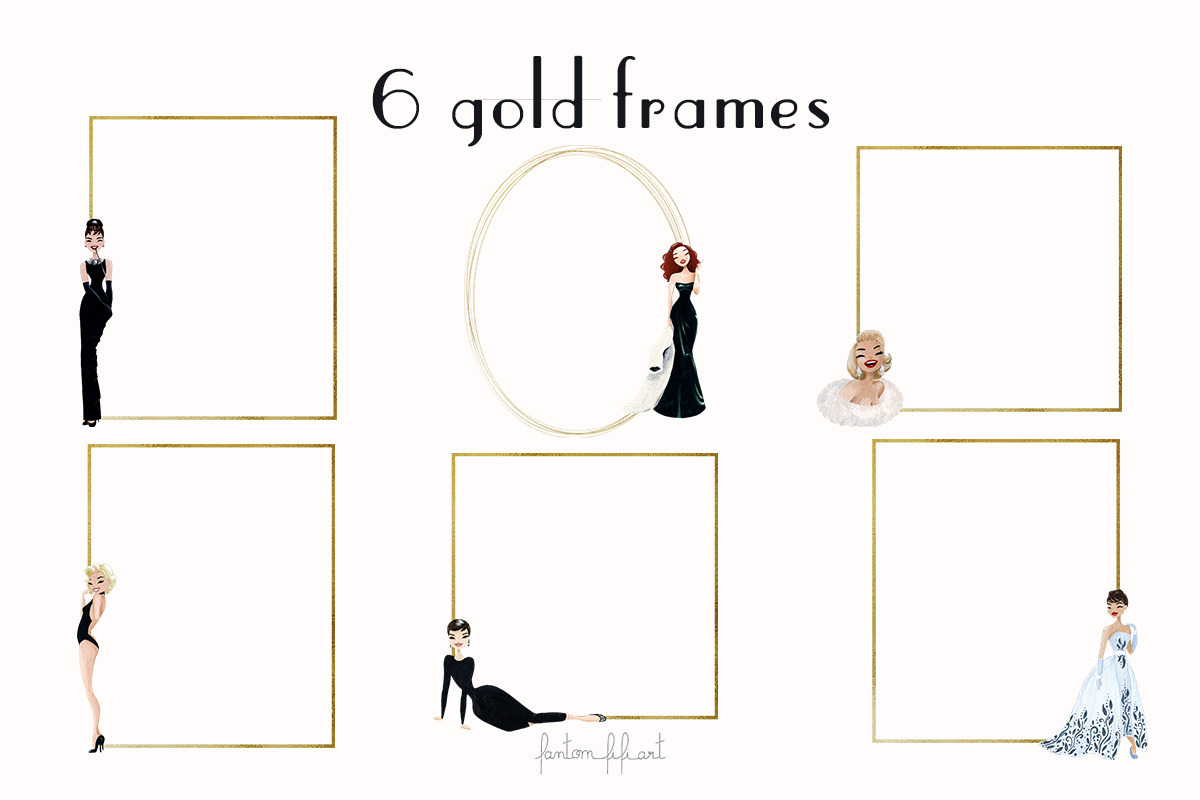 Hollywood Vintage Collection, an Illustration by Fantom Fifi Art (Photo 6 of 9)