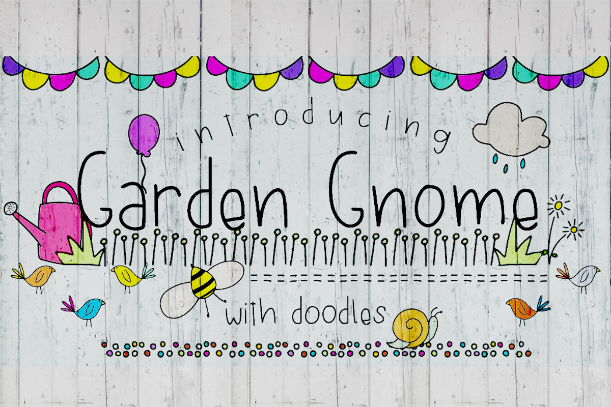 Garden Gnome Font Duo, a Handwritten Font by Groovy Fonts by Mindy (Photo 1 of 5)