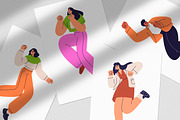 People jumping, celebrating success, a Person Illustration by Good Studio (Thumbnail 8 of 8)