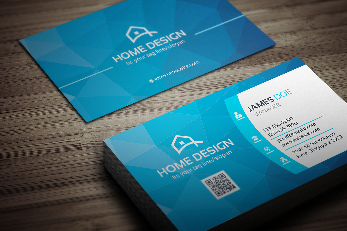 Home Design Business Card, a Business Card Template by GenerousArt (Photo 3 of 3)
