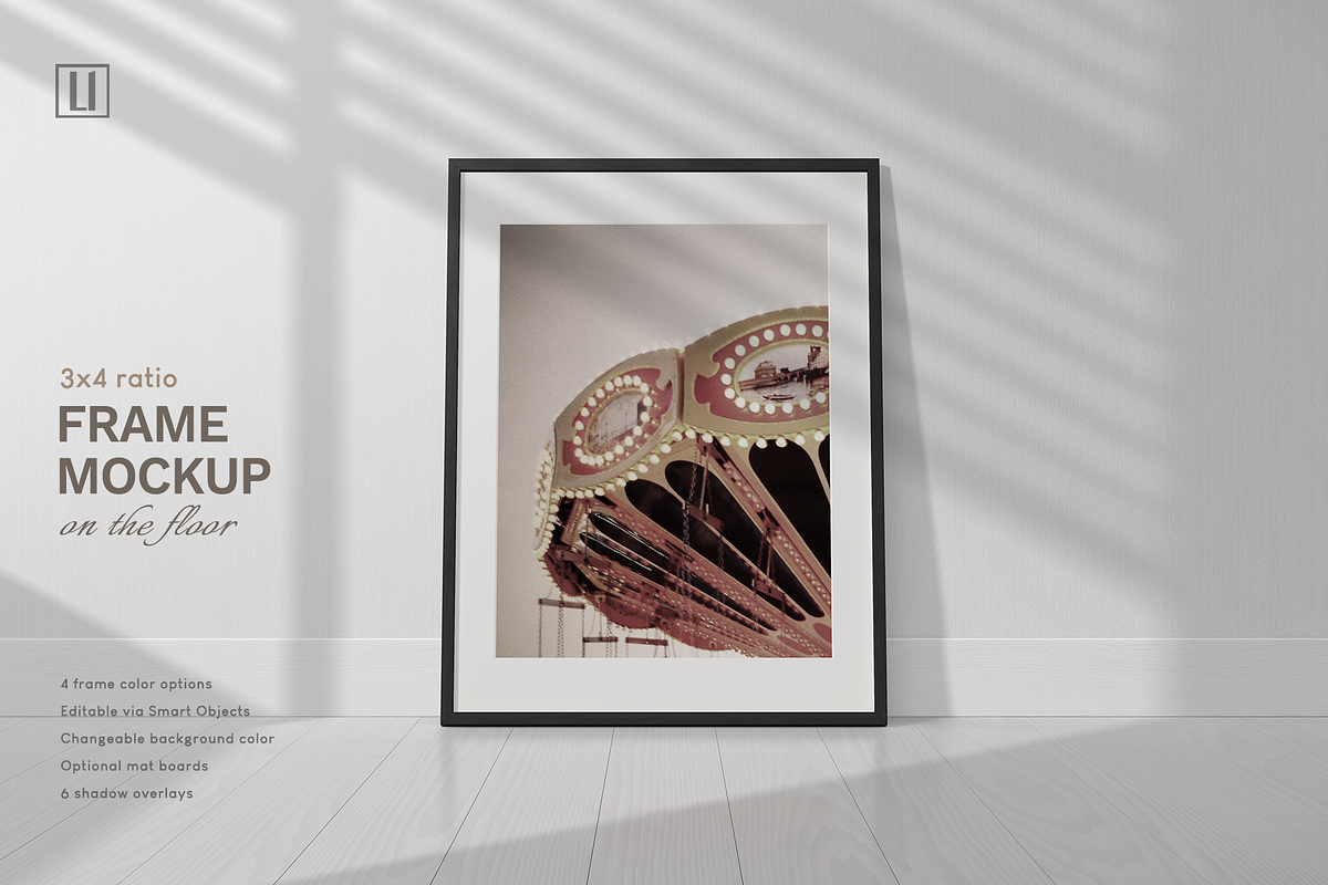 3x4 Frame Mockup Portrait, a Household Mockup by Lelu Art Design (Photo 1 of 11)