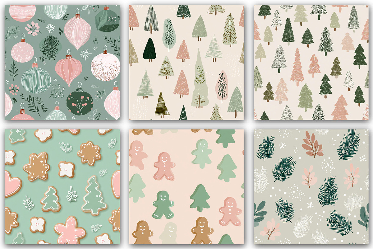 Seamless Christmas Pattern, a Pattern Graphic by DreamCafeArt (Photo 6 of 7)