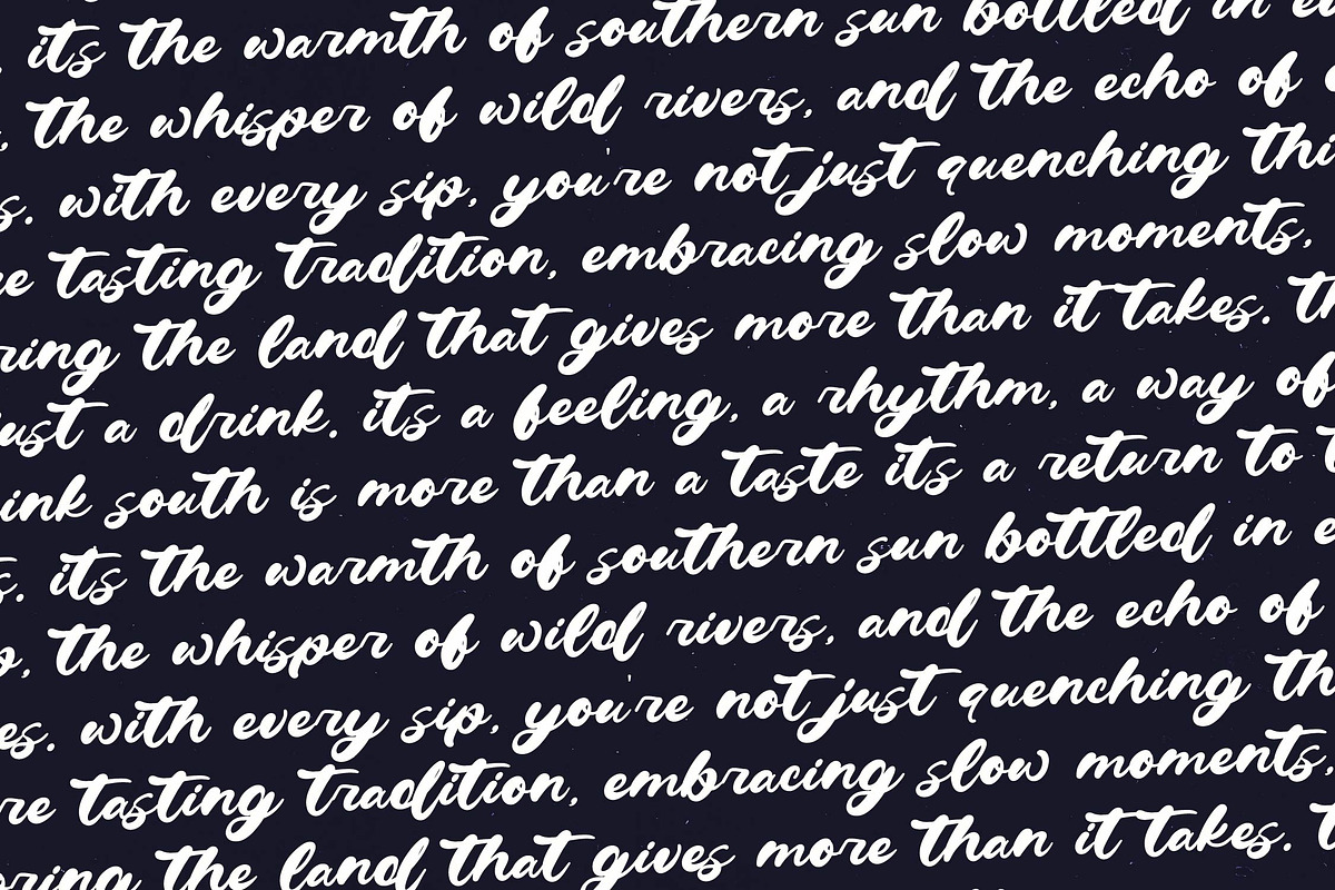 Drink South Bold Calligraphy Font, a Script Font by Letterena Studios Script (Photo 8 of 20)