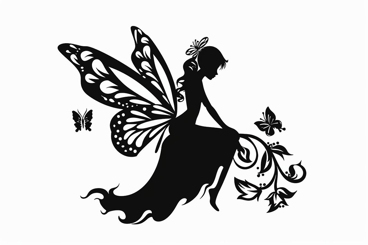 Silhouette of a fairy with delicate, an Illustration by Amazin_art (Photo 12 of 13)