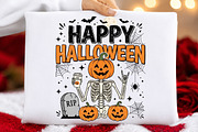 Skeleton Coffee Happy Halloween PNG, a Seasonal Illustration by DreamCafeArt (Thumbnail 5 of 7)