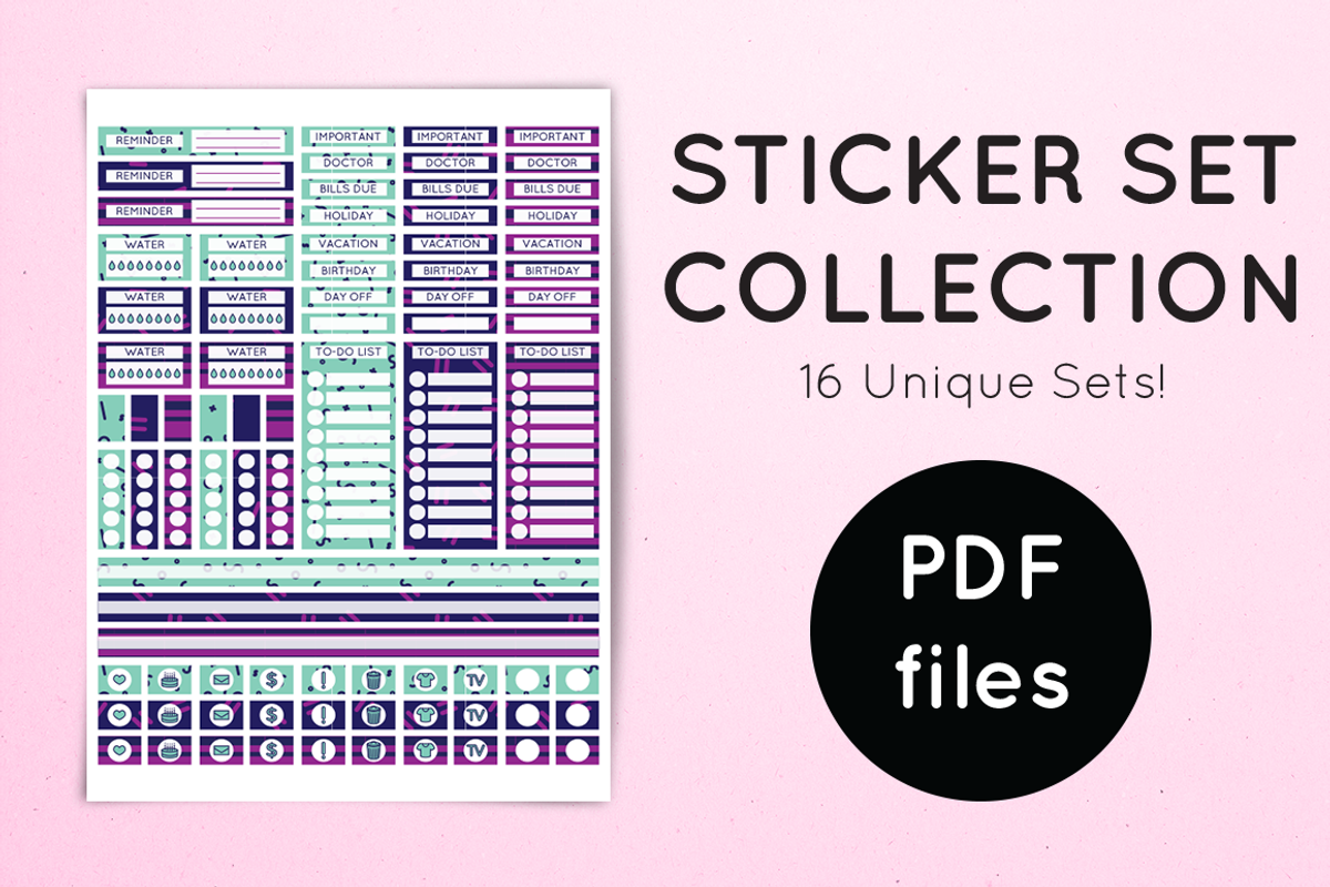 Sticker Set Collection, an Object Graphic by Lacy's Designs (Photo 1 of 8)