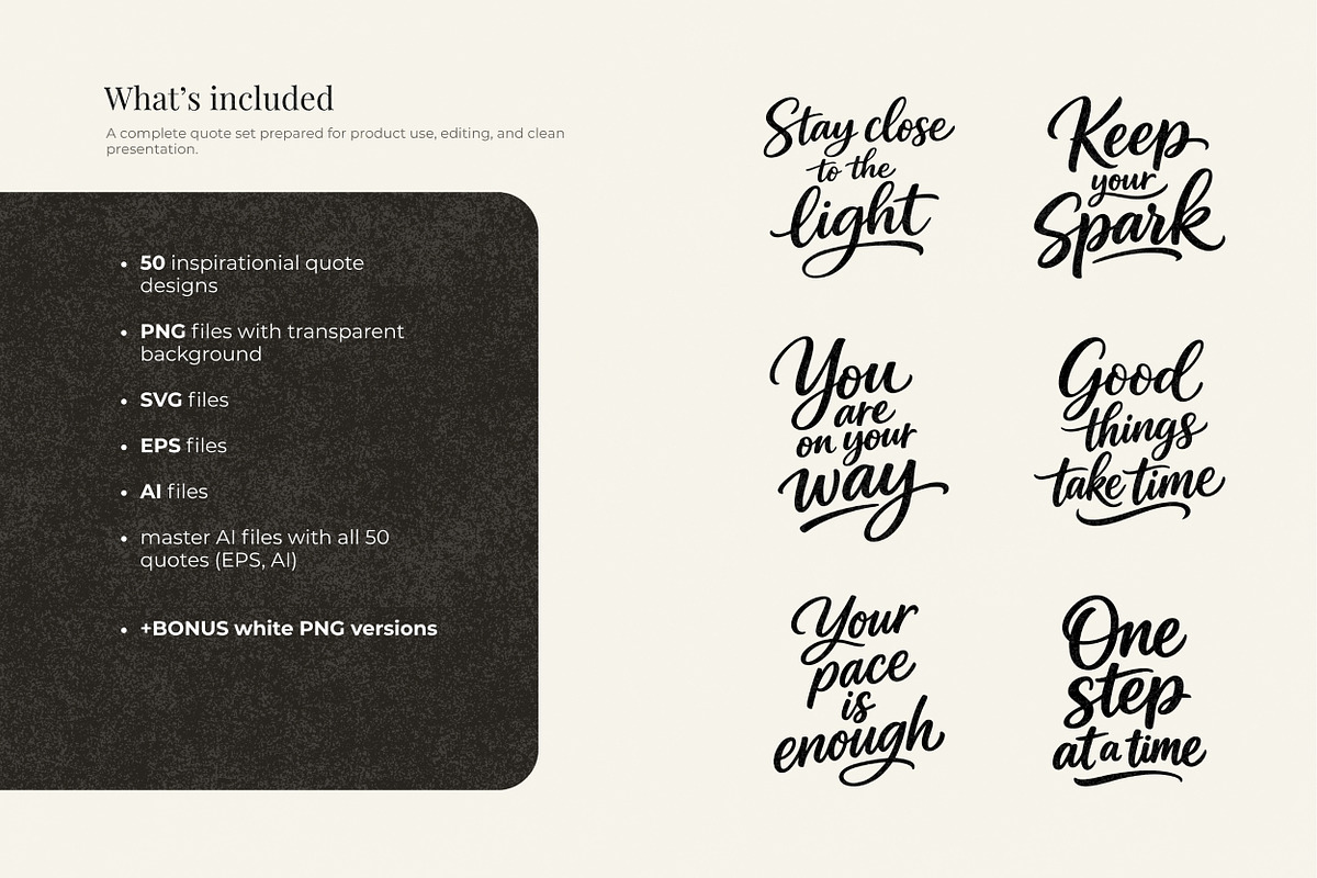Inspiring Quotes Lettering Bundle, an Object Graphic by Yanakicc (Photo 2 of 9)
