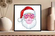Pink Santa Png Santa Clipart, an Illustration by Black Bird Studio (Thumbnail 4 of 4)