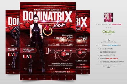 Dominatrix Show Flyer | Poster