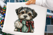 Watercolor Christmas Dogs Clipart, a Transportation Illustration by SinaCreation (Thumbnail 5 of 9)