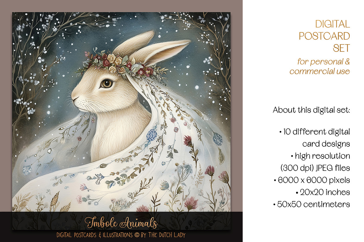 Imbolc Animal Illustrations, an Animal Illustration by The Dutch Lady Designs (Photo 3 of 7)