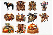 Leopard Western Fall Clipart, an Illustration by Sublimation Artist (Thumbnail 3 of 6)