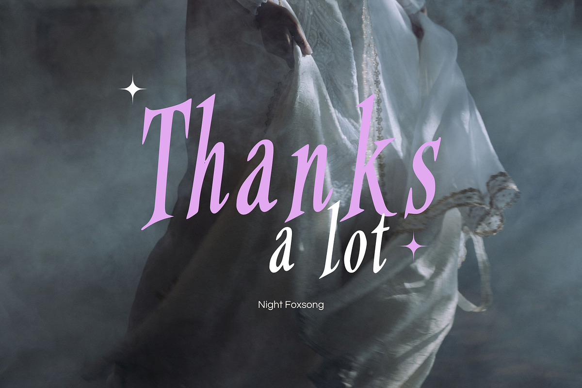 Gothic Romantic Display Serif Font, a Serif Font by foxsong (Photo 6 of 6)