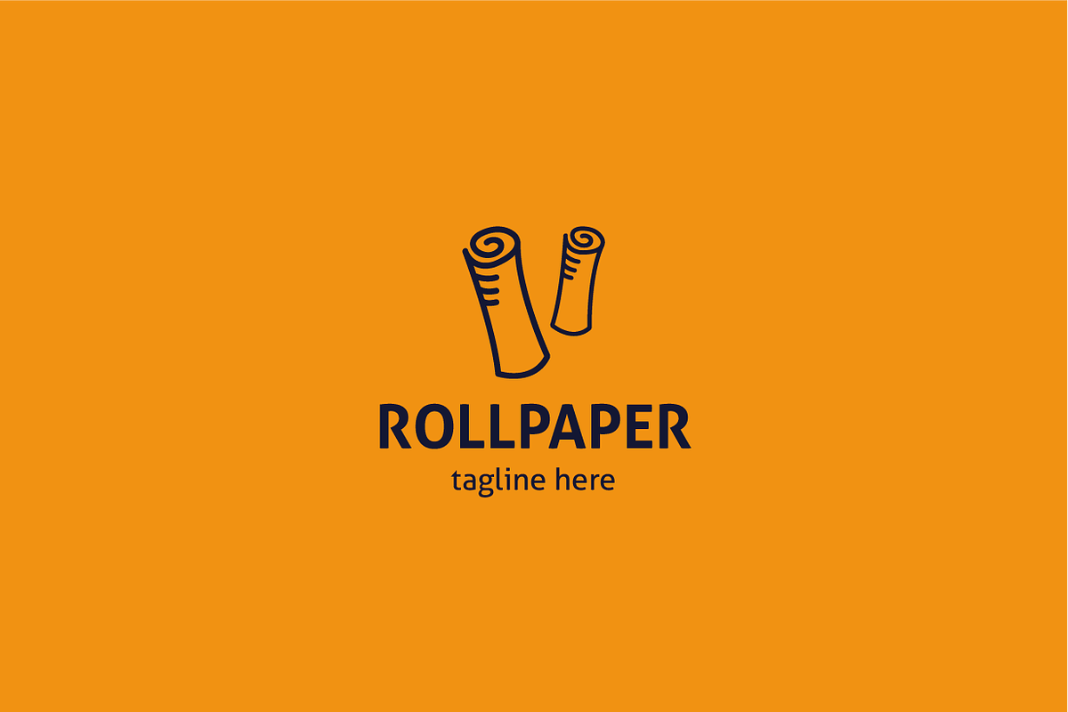 Roll Paper Logo, a Branding & Logo Template by RocketArt