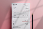 Clean Invoice, a Stationery Template by TelaTemplates (Thumbnail 1 of 6)