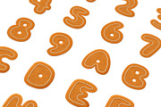 Christmas Cookies Alphabet [Vector], an Object Graphic by Chuhastock (Thumbnail 1 of 9)