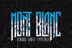 Mont Blanc Sharp Label Font, a Blackletter Font by JumboDesign